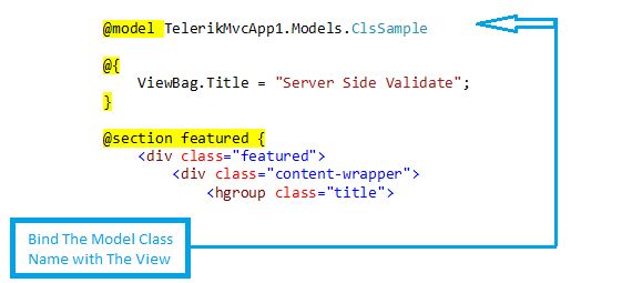 View Bind the Model Class